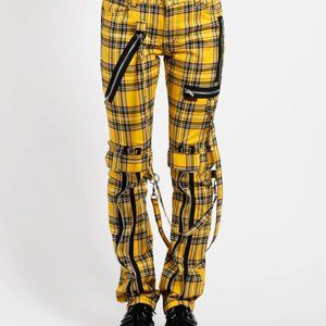 Tripp NYC Bondage Pant Yellow Plaid